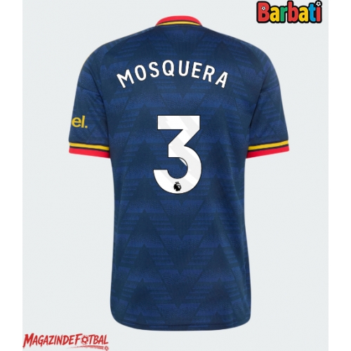 Arsenal Cristhian Mosquera #3 Tricou Fotbal Replică 2026-27 Barbati Deplasare Arsenal Cristhian Mosquera #3 Tricou Fotbal Replică 2026-27 Barbati Deplasare
